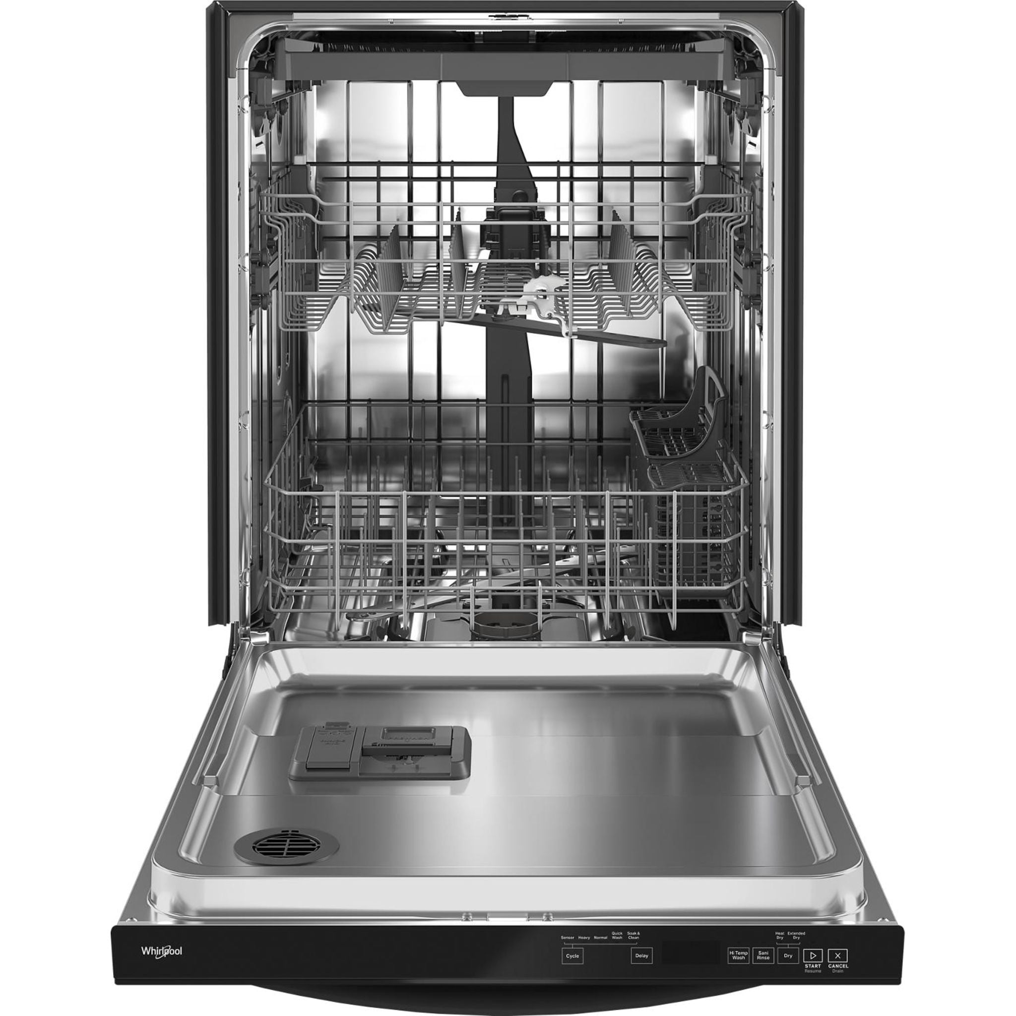 Whirlpool, Whirlpool Dishwasher Stainless Steel Tub (WDT750SAKB) - Black