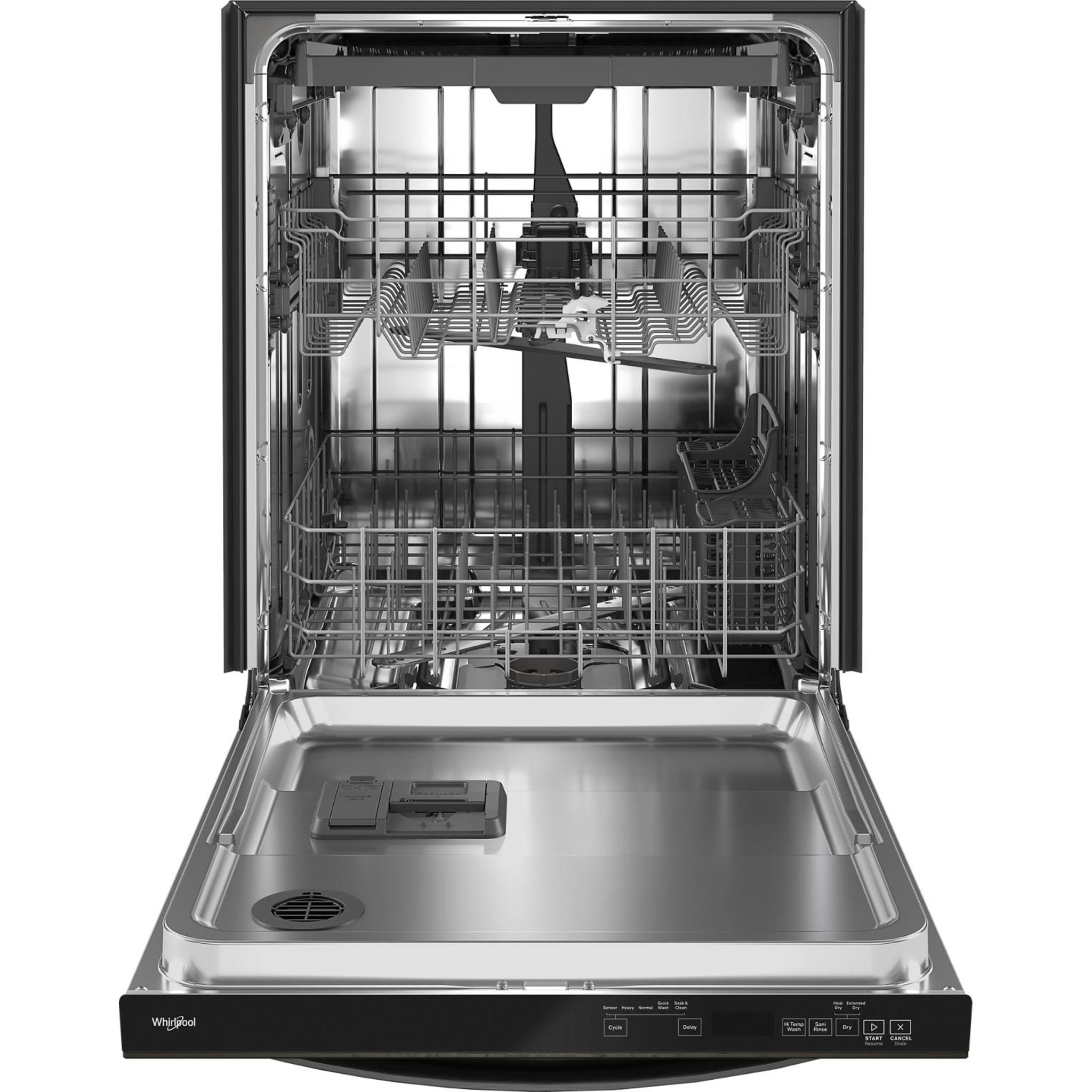 Whirlpool, Whirlpool Dishwasher Stainless Steel Tub (WDT750SAKV) - Print Resist Blk Stnlss