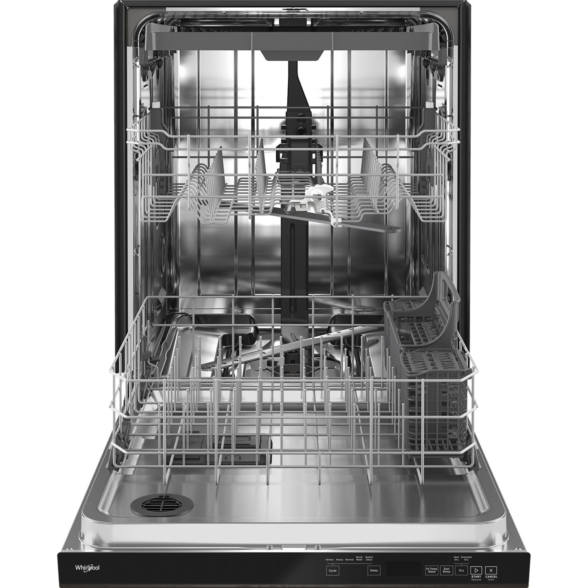 Whirlpool, Whirlpool Dishwasher Stainless Steel Tub (WDTA50SAKV) - Black Stainless