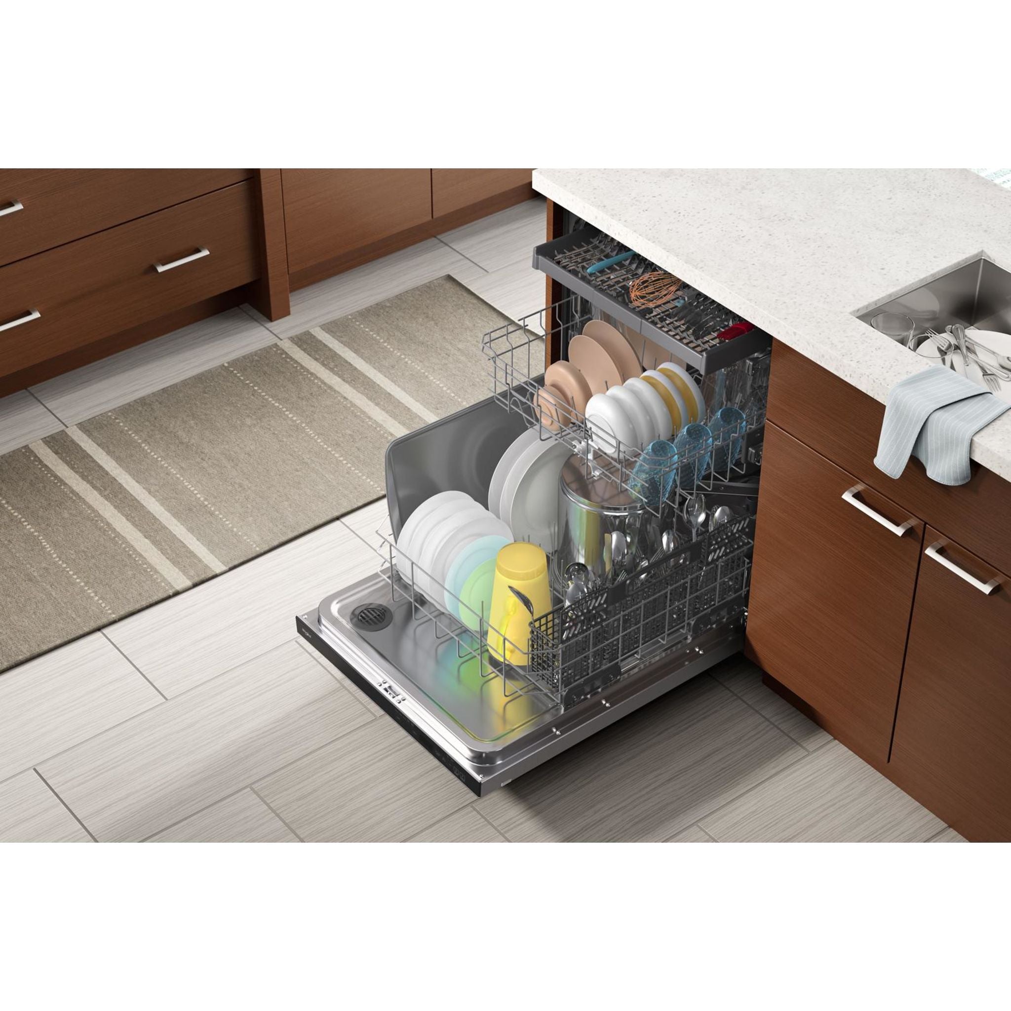 Whirlpool, Whirlpool Dishwasher Stainless Steel Tub (WDTA50SAKZ) - Stainless Steel