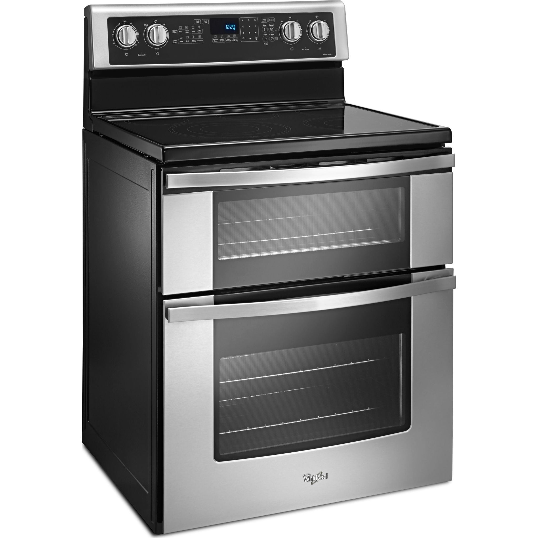 Whirlpool, Whirlpool Dual Oven Range (YWGE745C0FS) - Stainless Steel