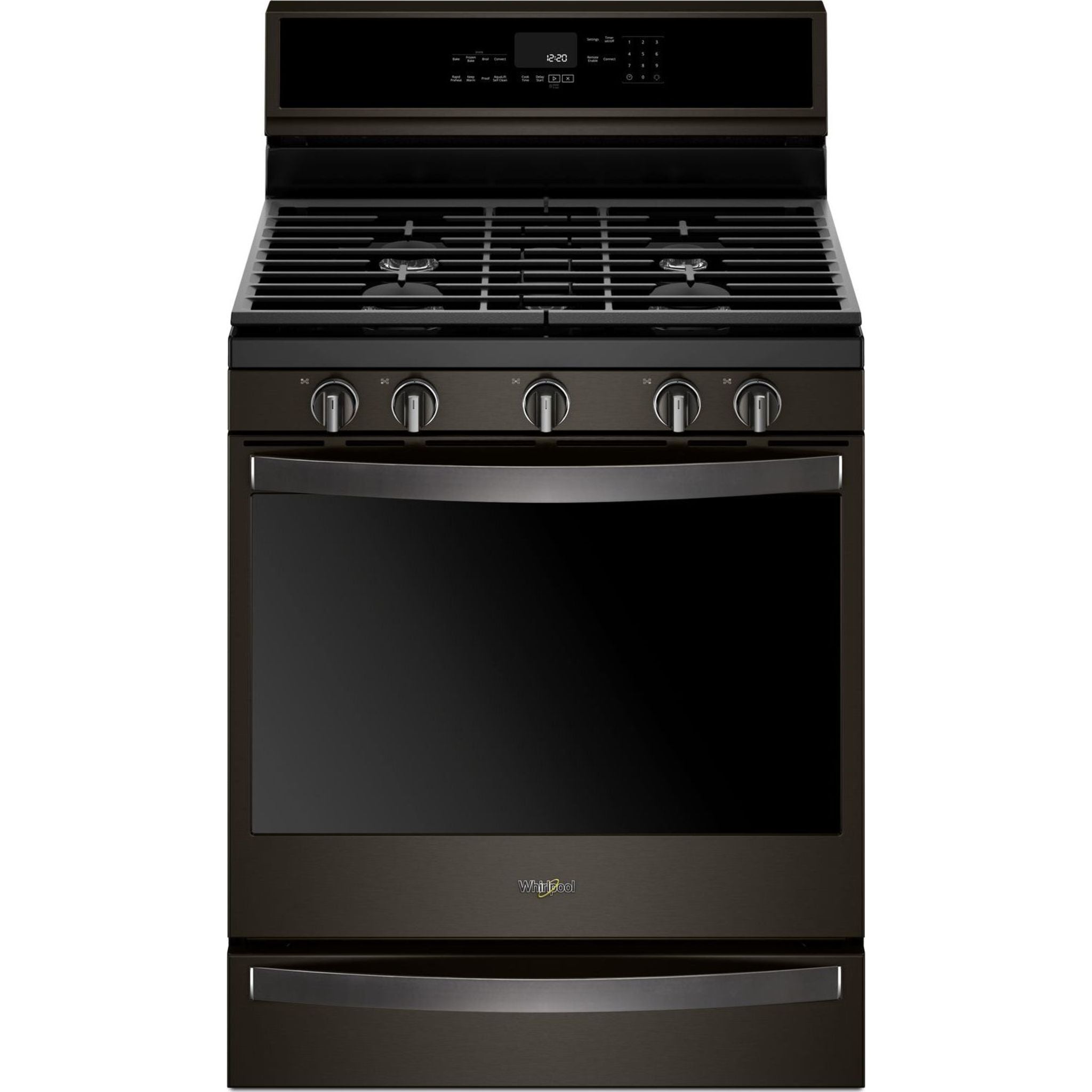 Whirlpool, Whirlpool Gas Range (WFG975H0HV) - Black Stainless