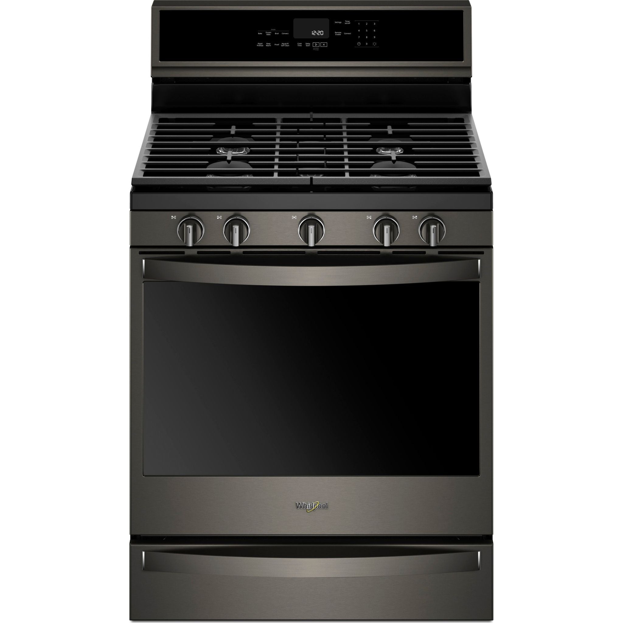 Whirlpool, Whirlpool Gas Range (WFG975H0HV) - Black Stainless