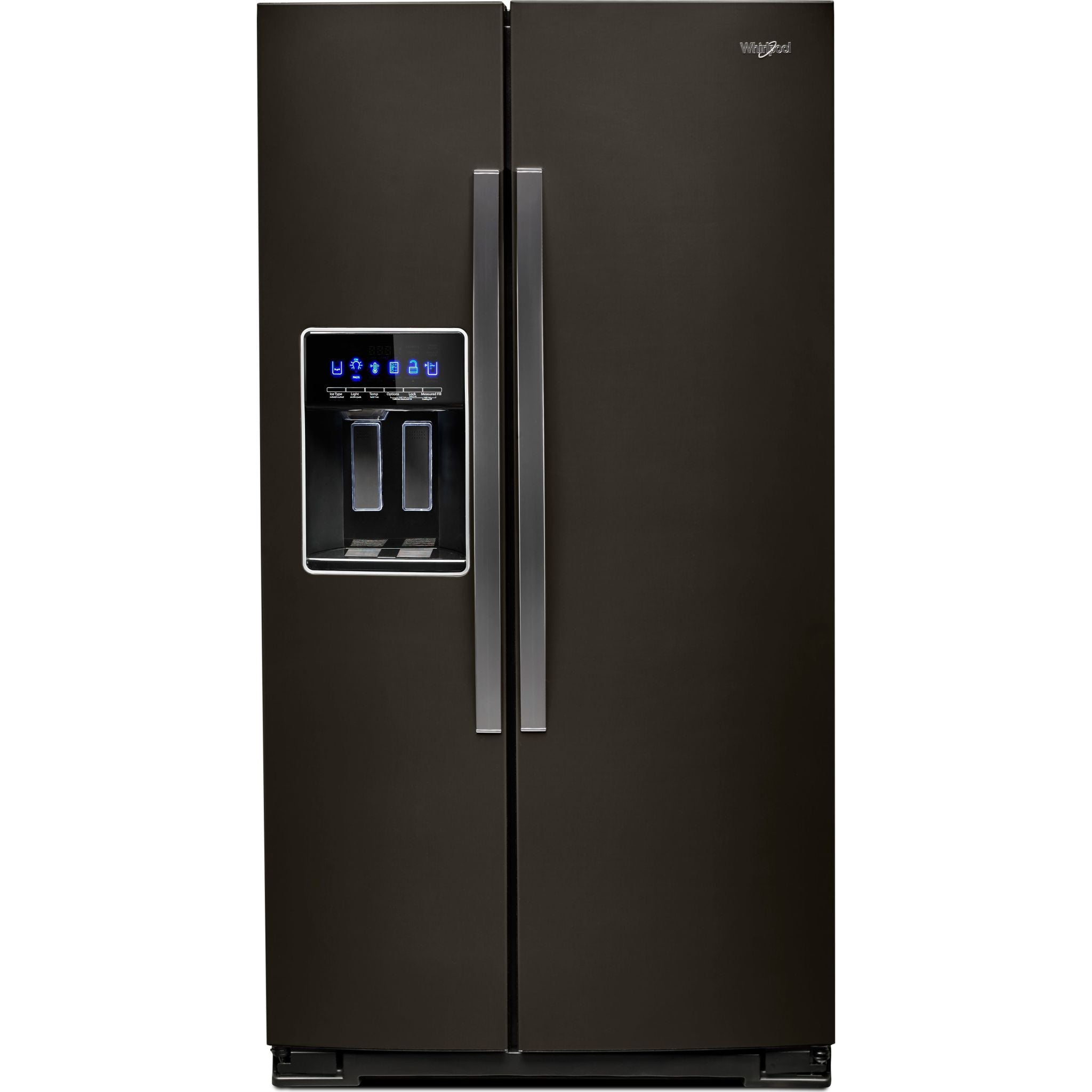 Whirlpool, Whirlpool Side x Side Fridge (WRS588FIHV) - Black Stainless