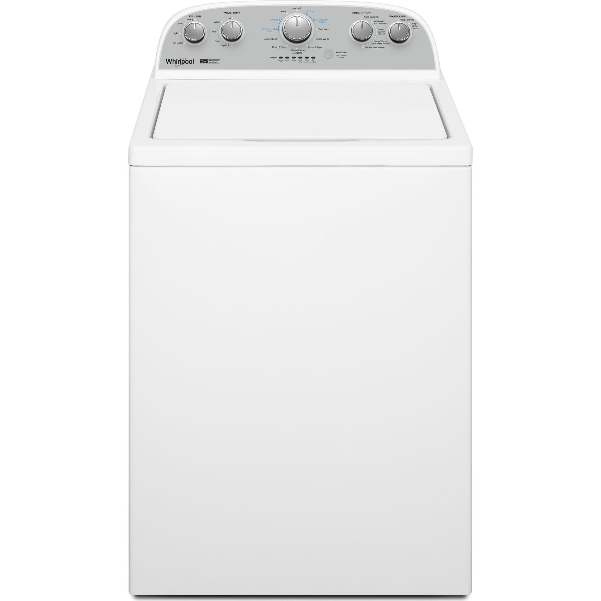 Whirlpool, Whirlpool Top Load Washer (WTW4957PW) - White