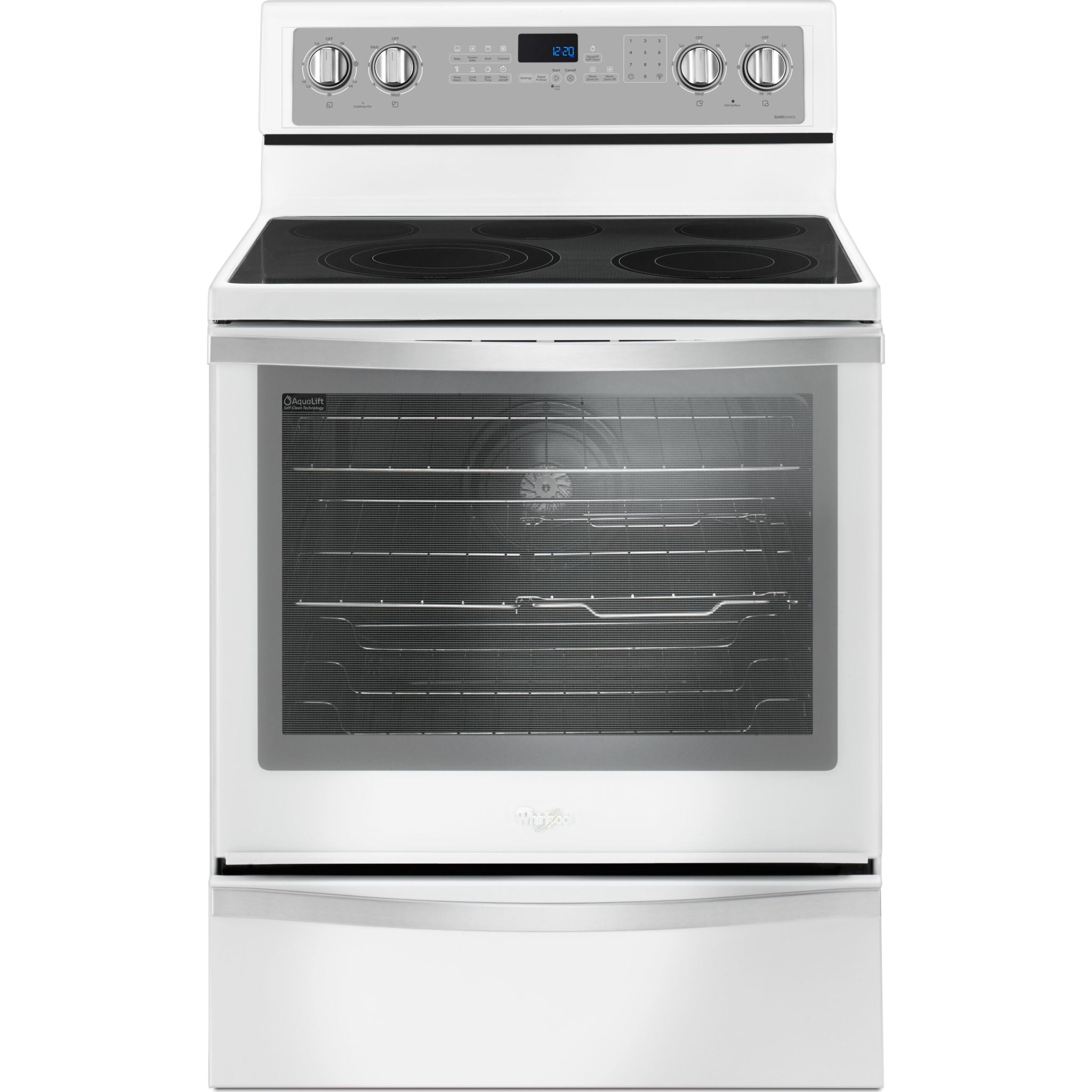 Whirlpool, Whirlpool True Convection Range (YWFE745H0FH) - White Ice