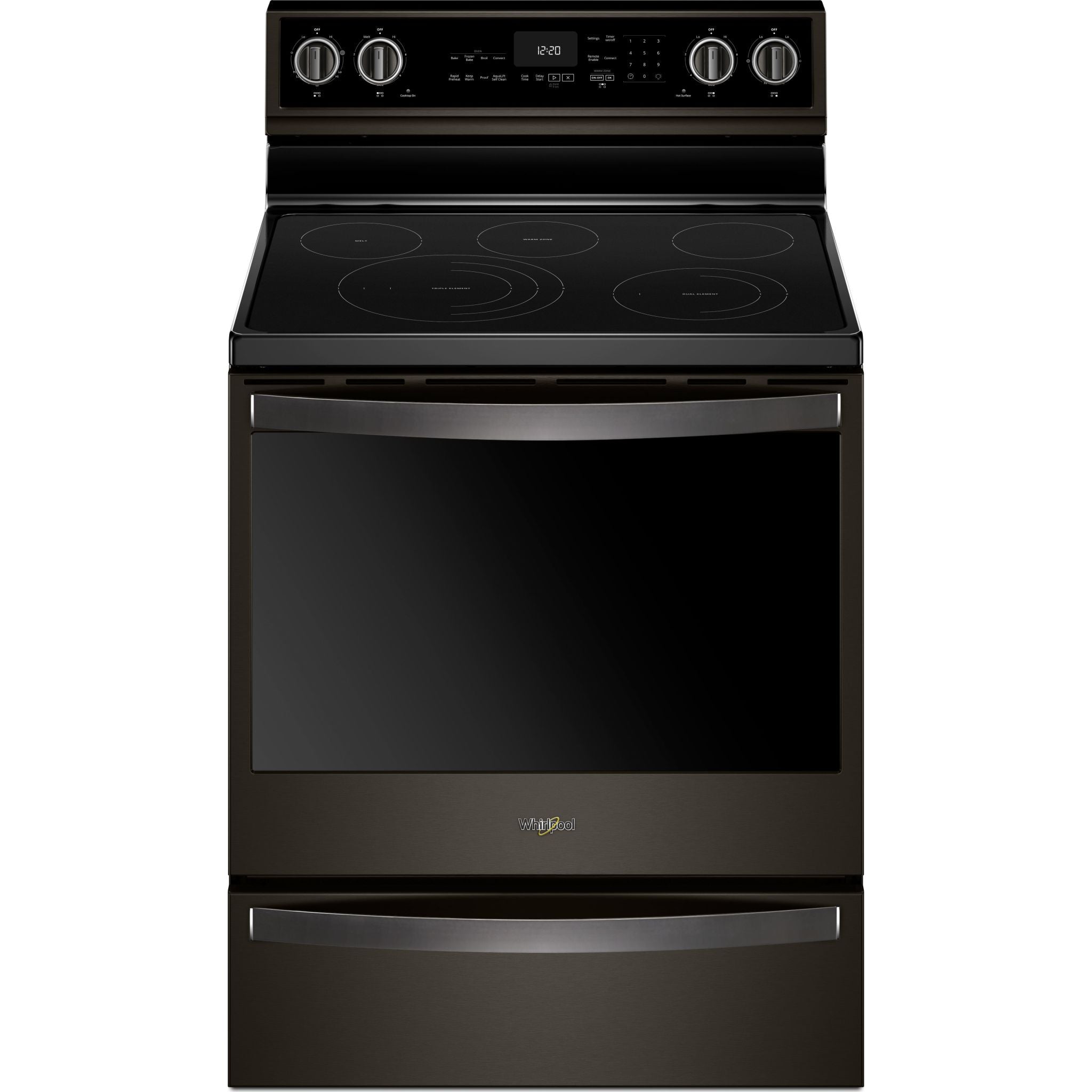 Whirlpool, Whirlpool True Convection Range (YWFE975H0HV) - Black Stainless