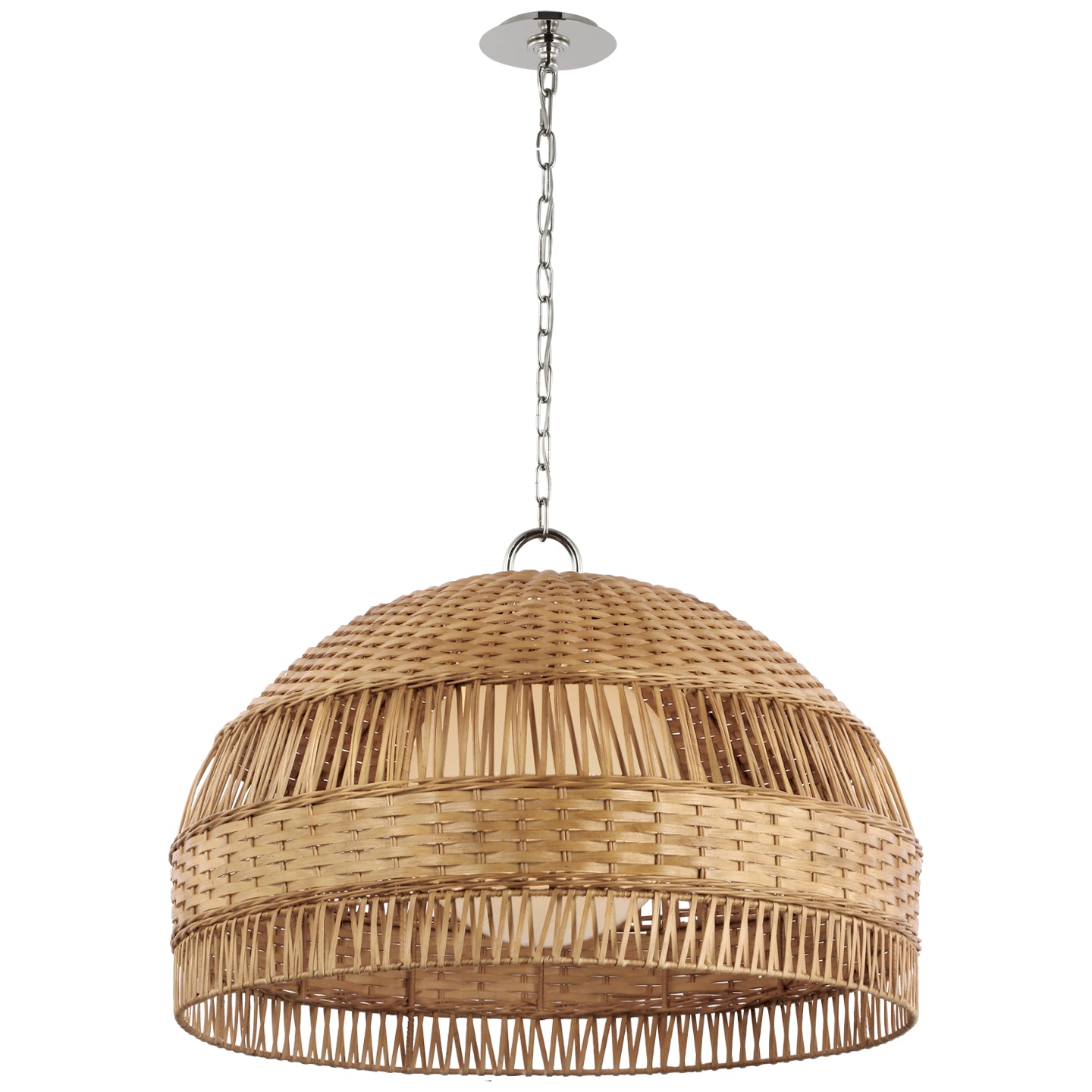 Visual Comfort, Whit Extra Large Dome Hanging Shade