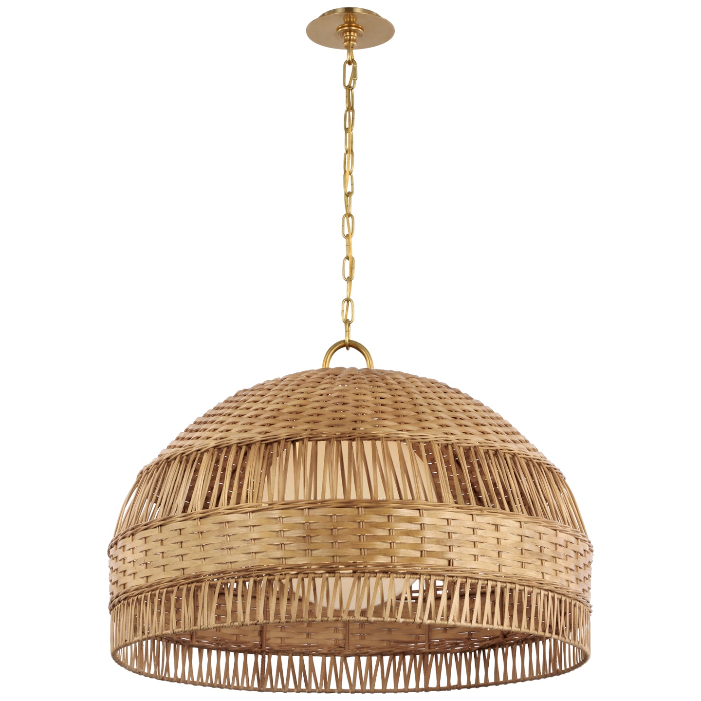 Visual Comfort, Whit Extra Large Dome Hanging Shade