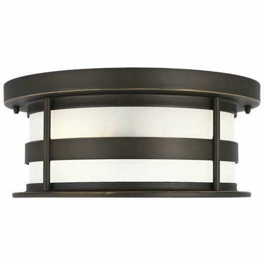 Generation Lighting, Wilburn Two Light Outdoor Flush Mount